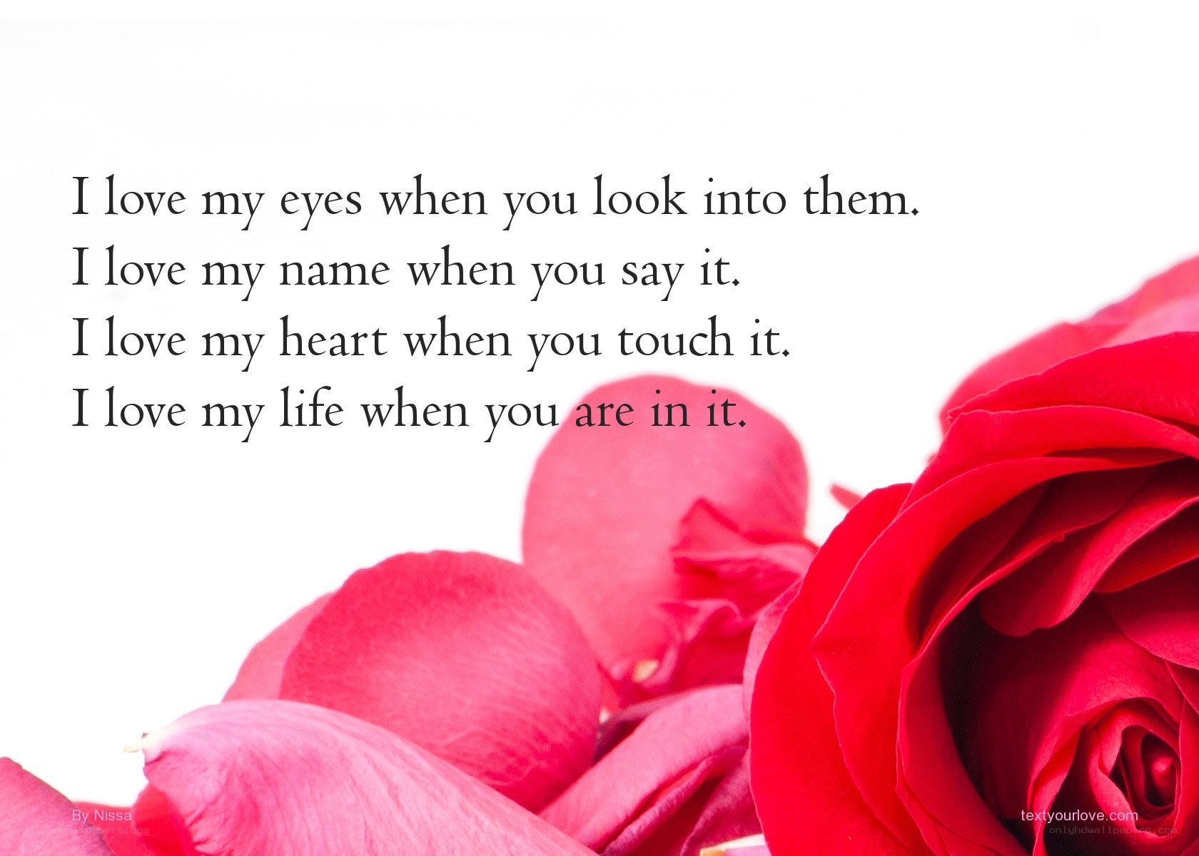 love poem with roses