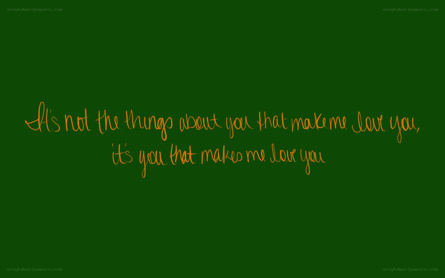 love quote on green