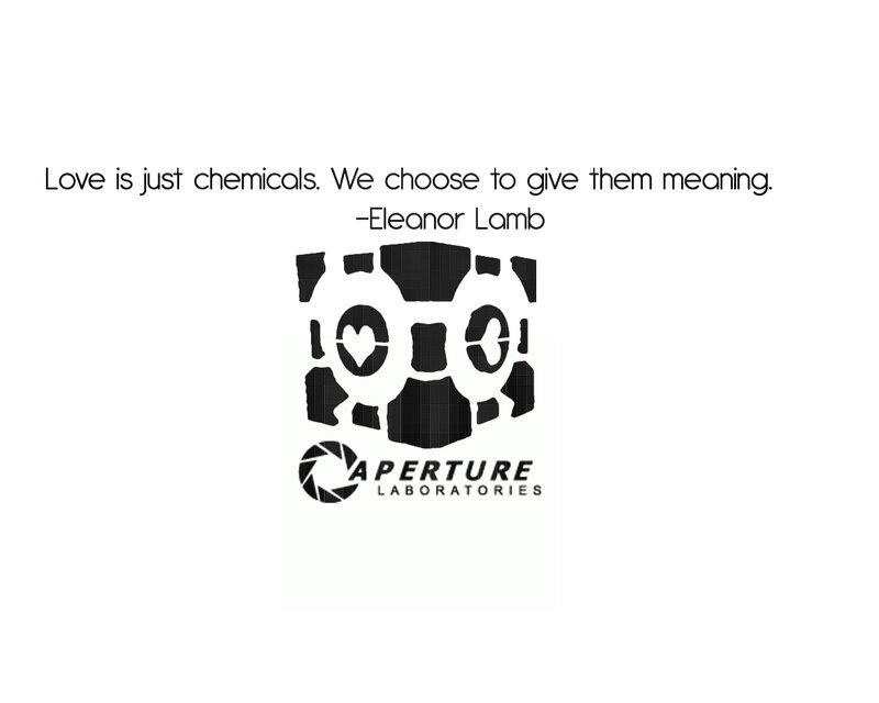 Love quote with Aperture logo