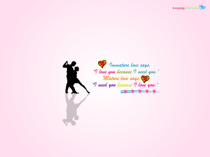 Love quote with dancing couple
