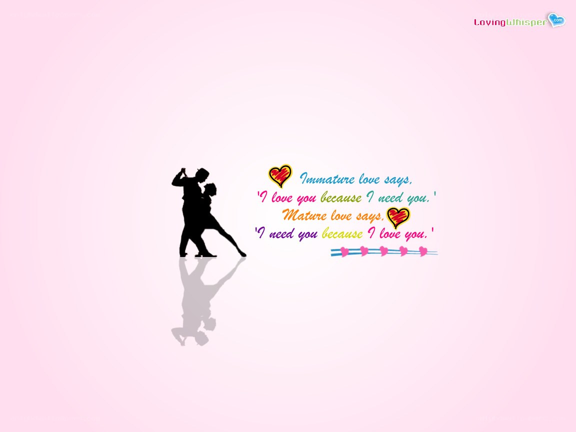 Love quote with dancing couple