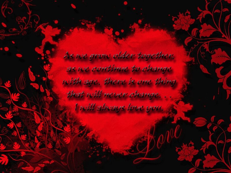 Love quote with heart