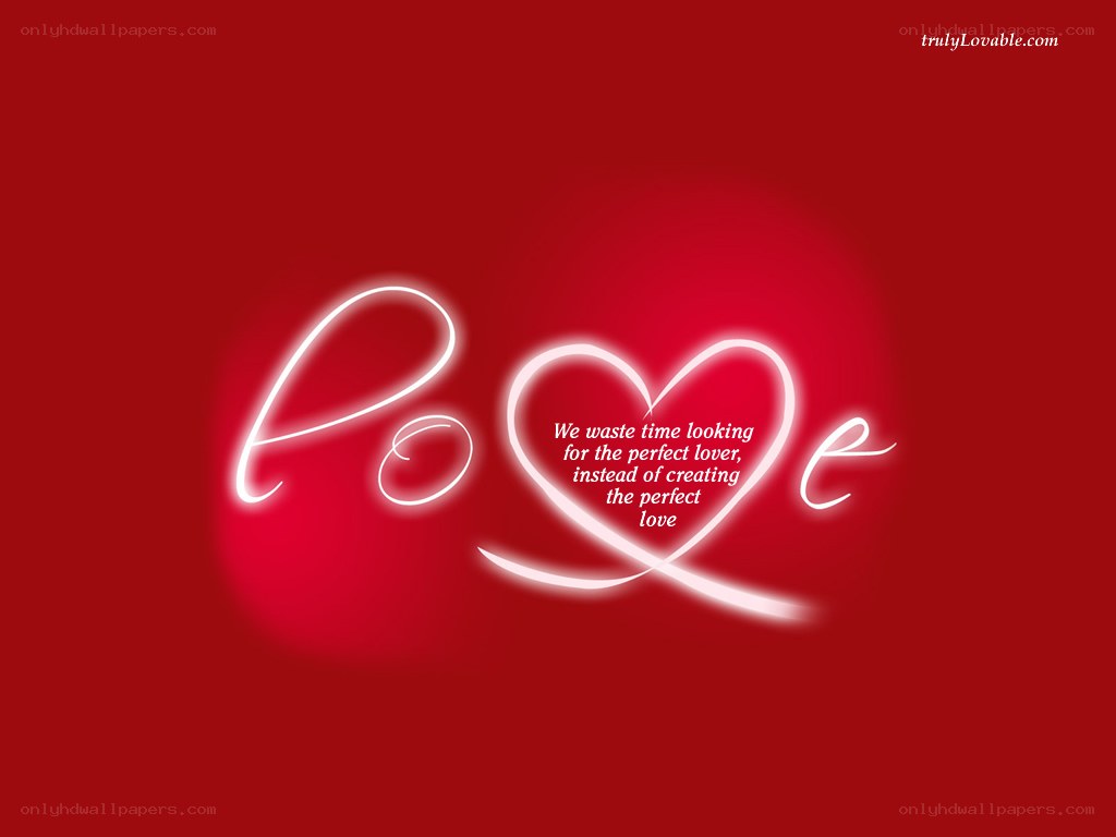Love quote with heart design