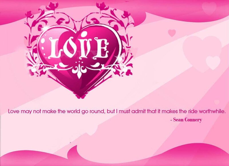 Love quote with heart design