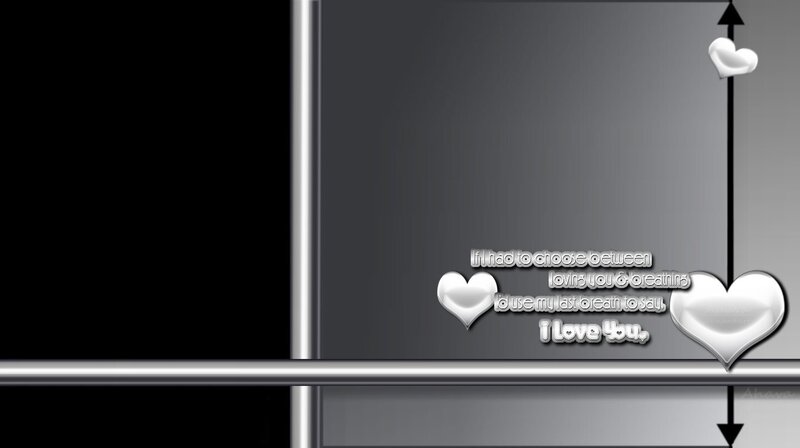 Love quote with hearts