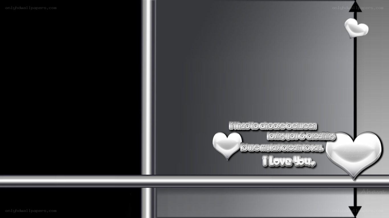 Love quote with hearts