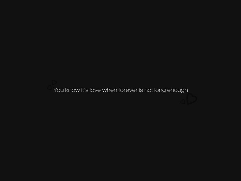 love quote with hearts