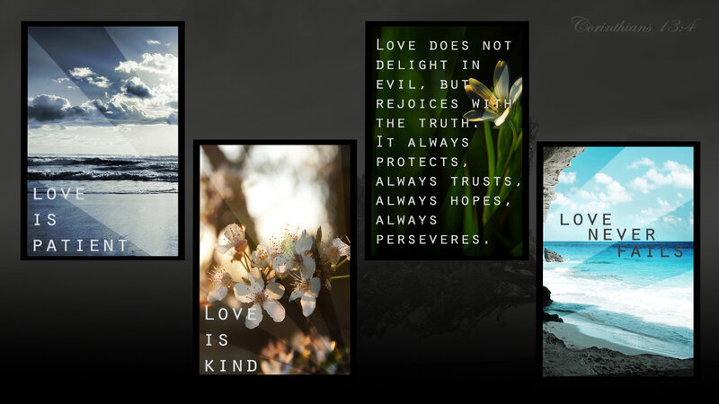 Love quotes with nature scenes