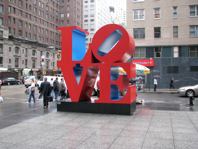 Love sculpture in New York City