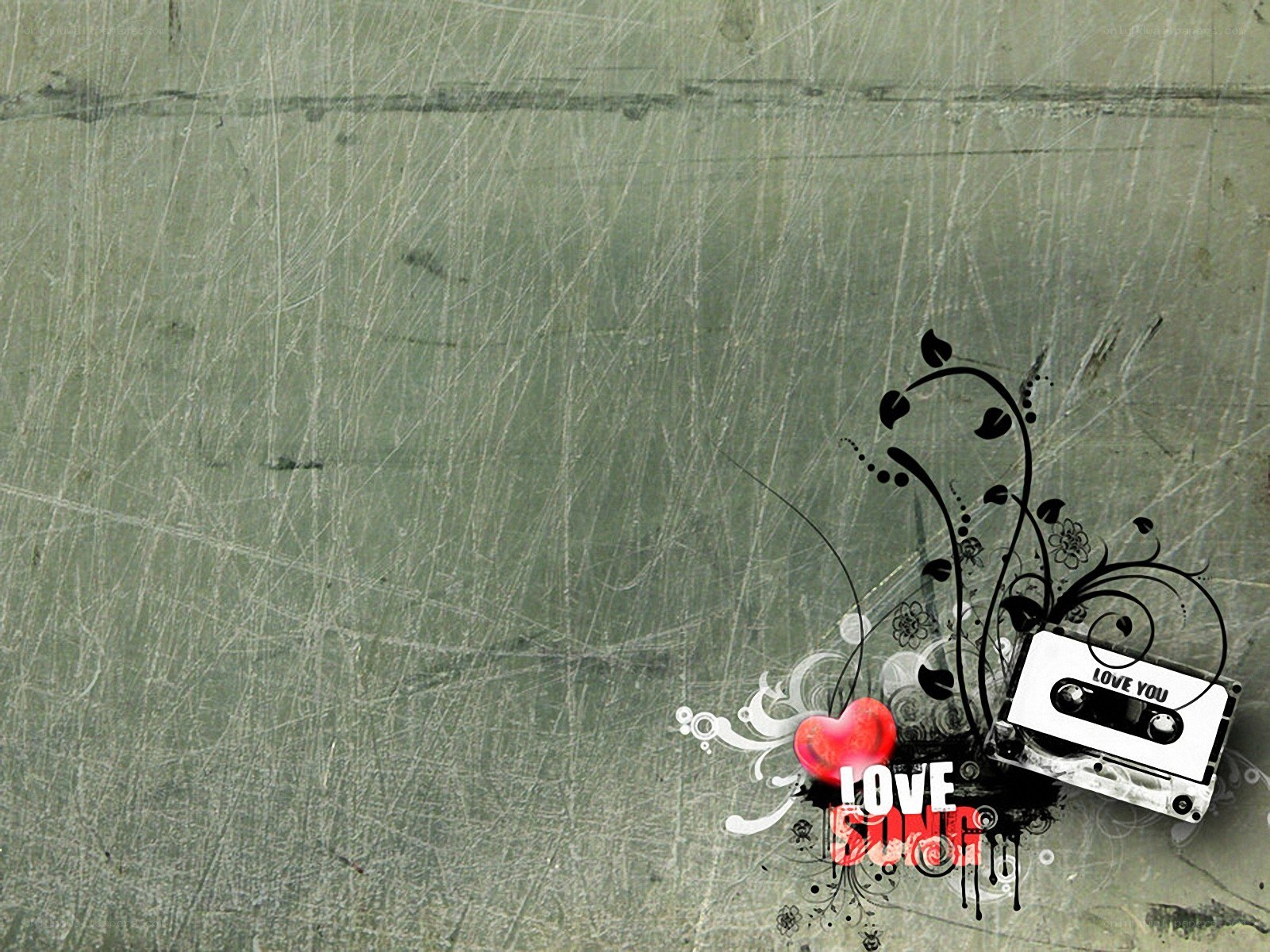 love song cassette design