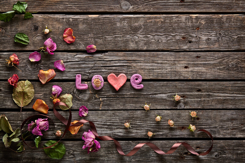 Love Spelled with Petals