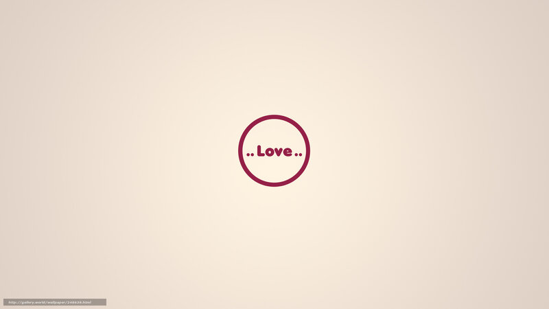 Love text in a circle