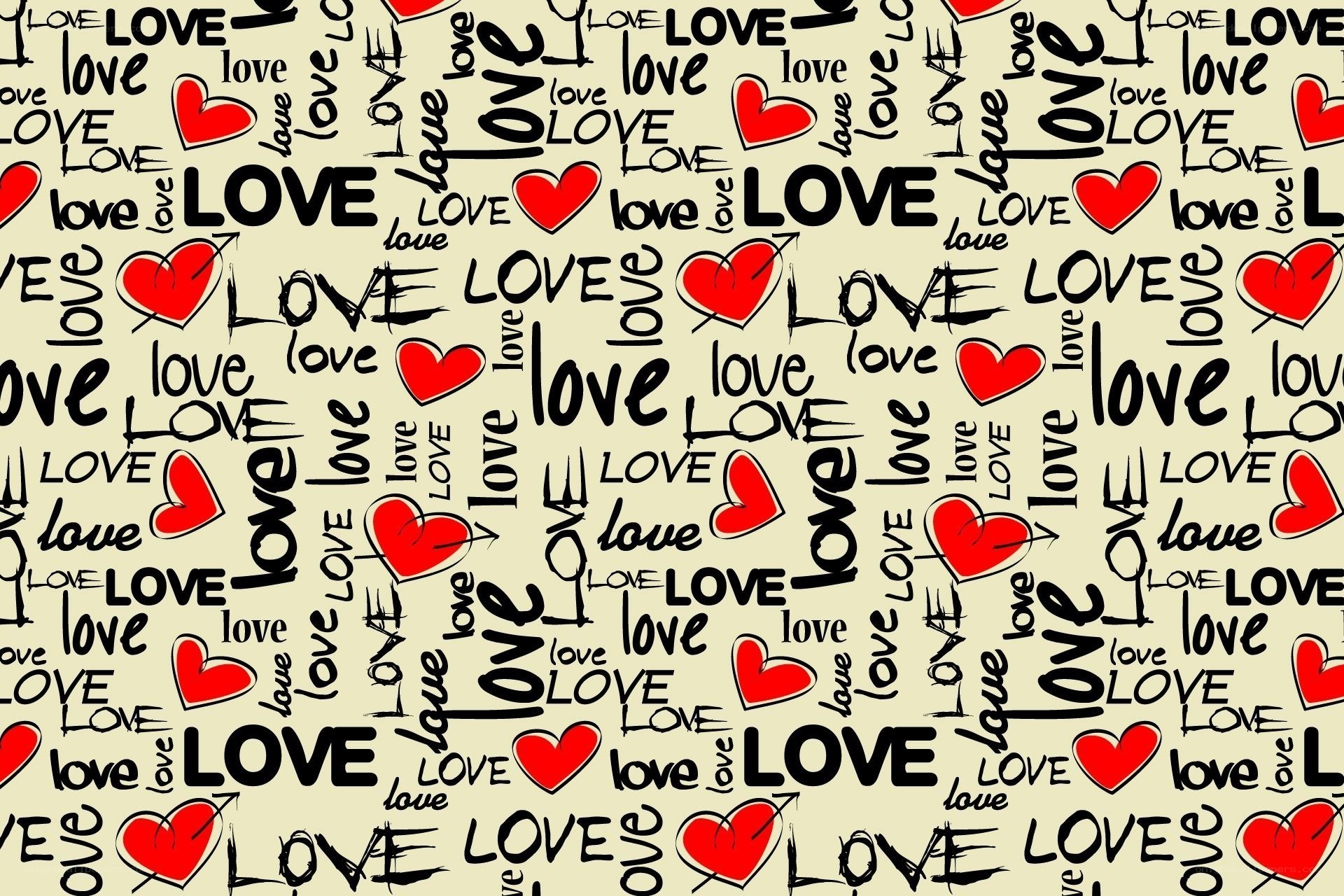 Love theme pattern