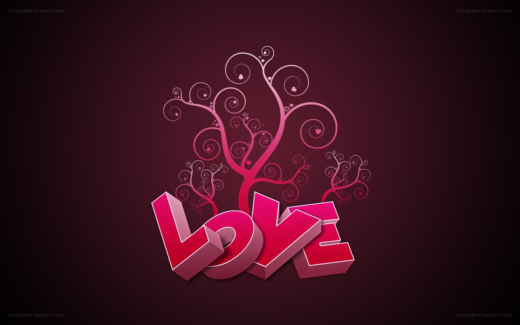 Love tree art design