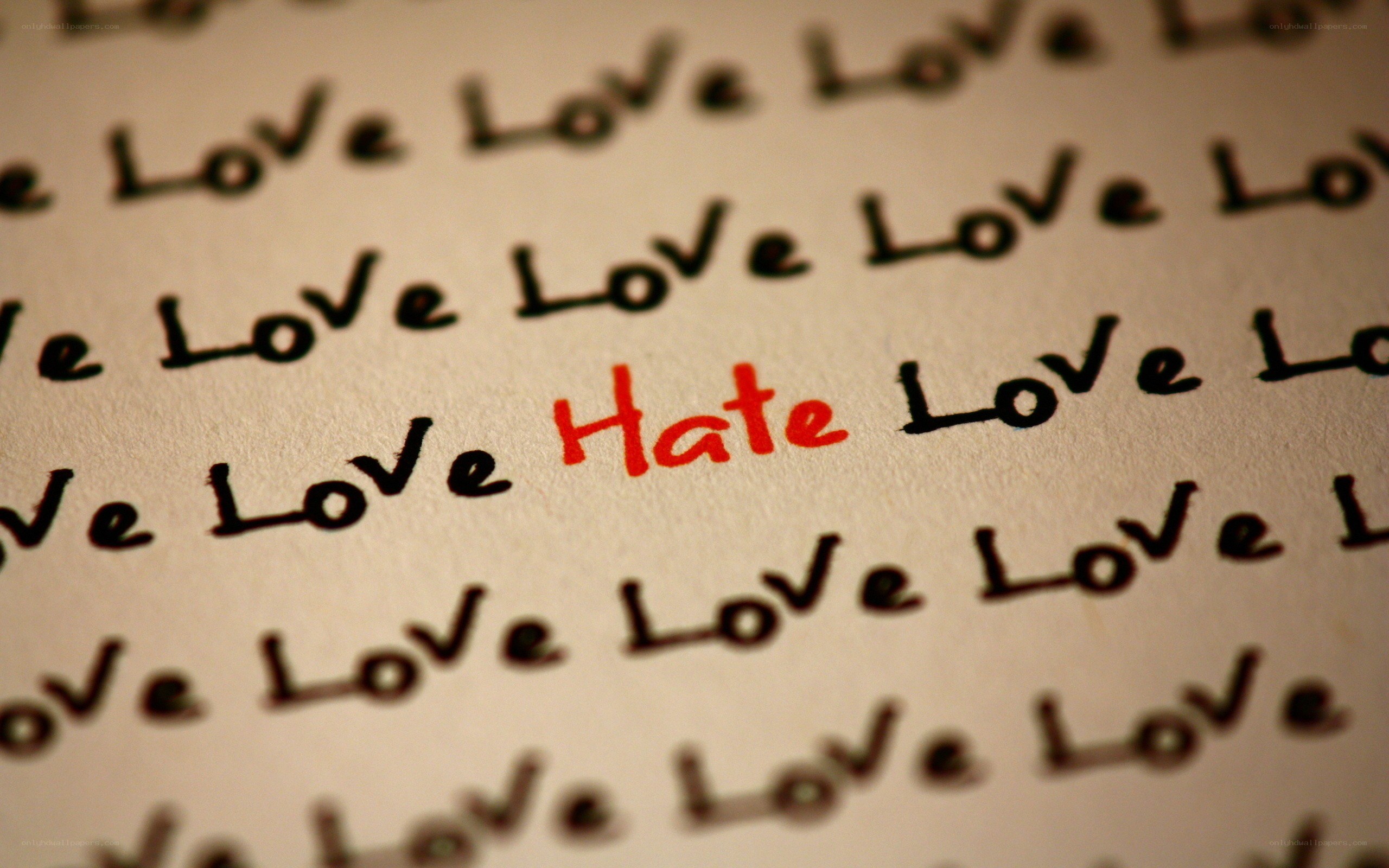 Love with a hate word