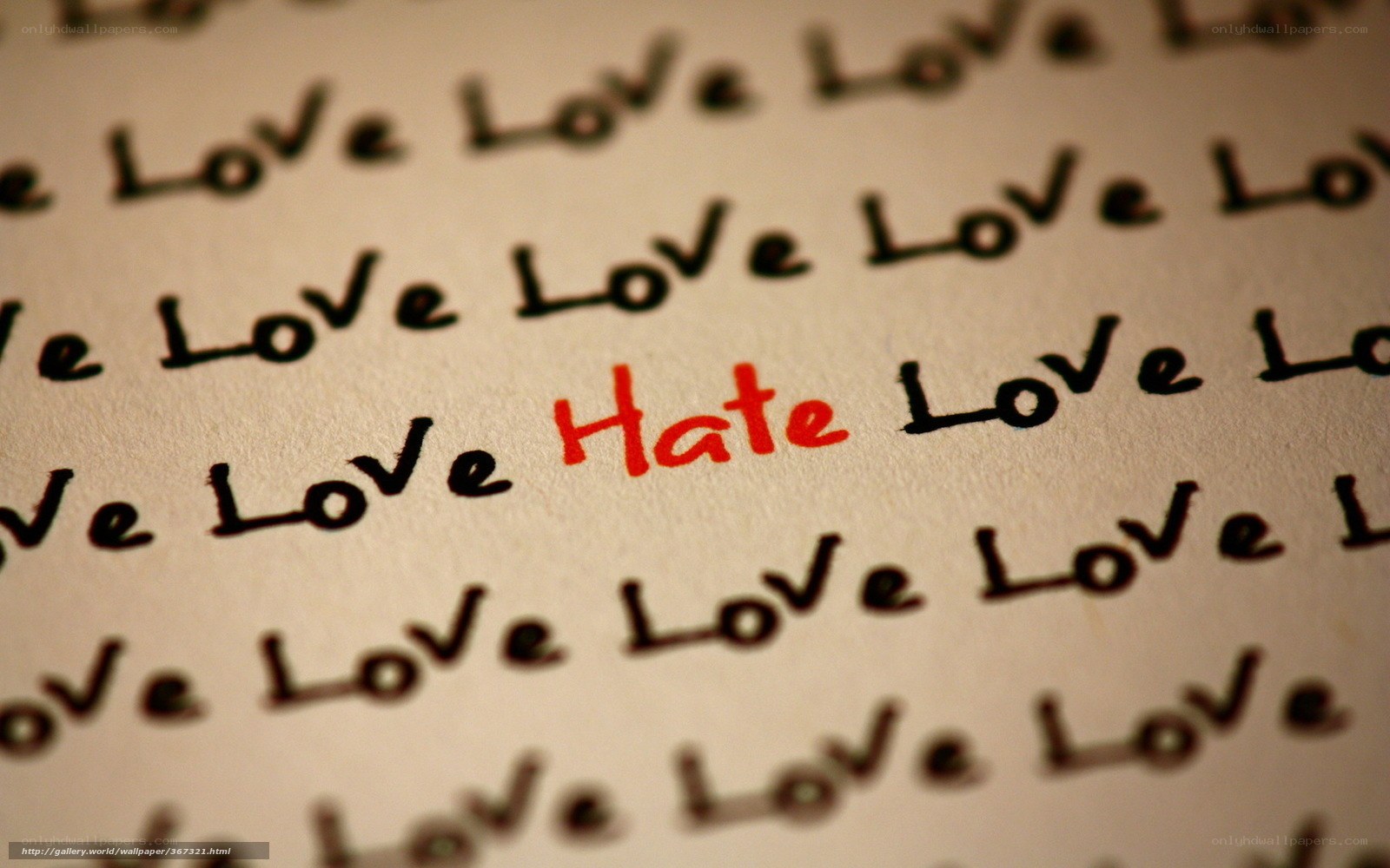 Love with a hate word