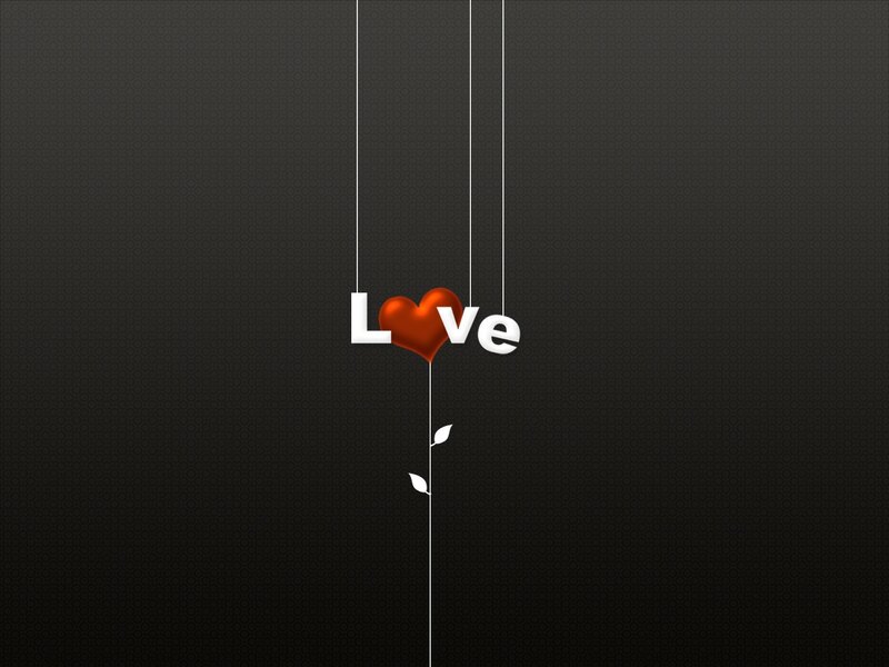 Love with a heart symbol