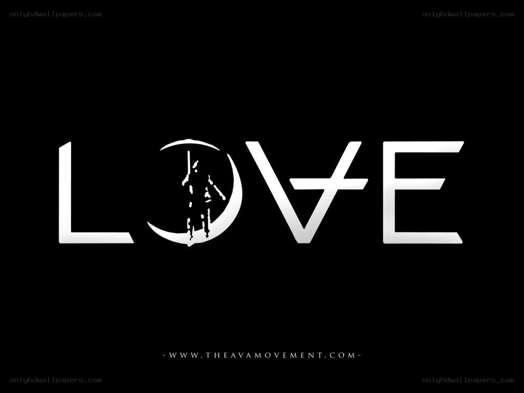 Love with a warrior silhouette
