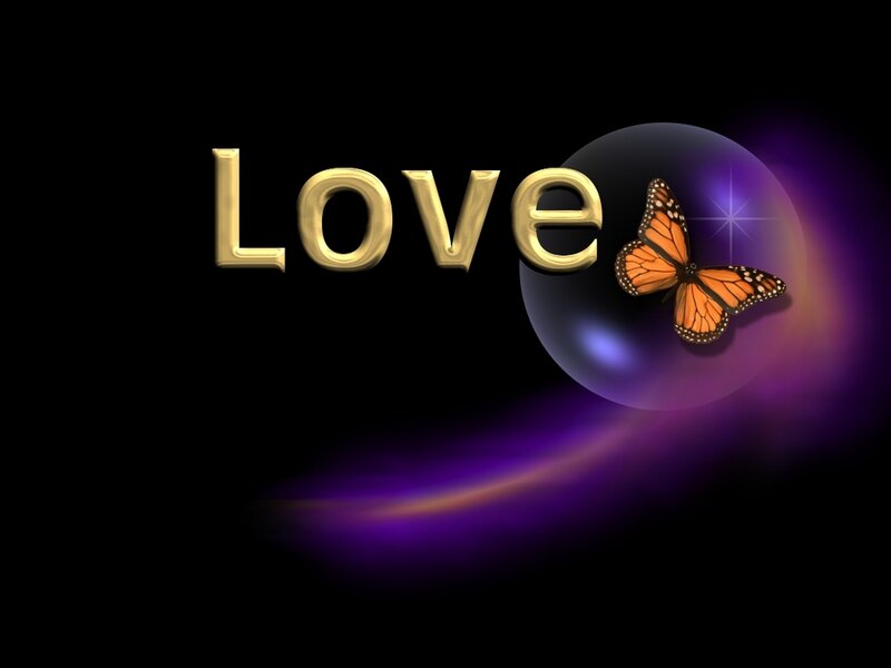 Love with butterfly