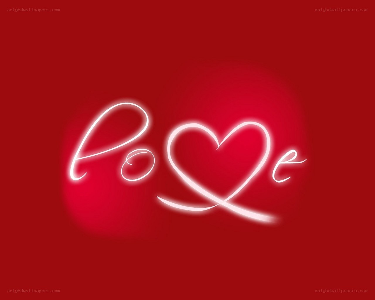 Love with heart symbol