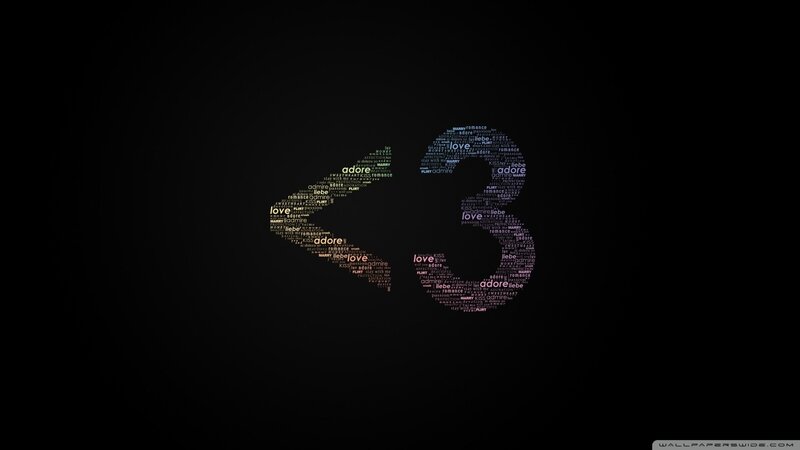 Love word cloud infinity symbol