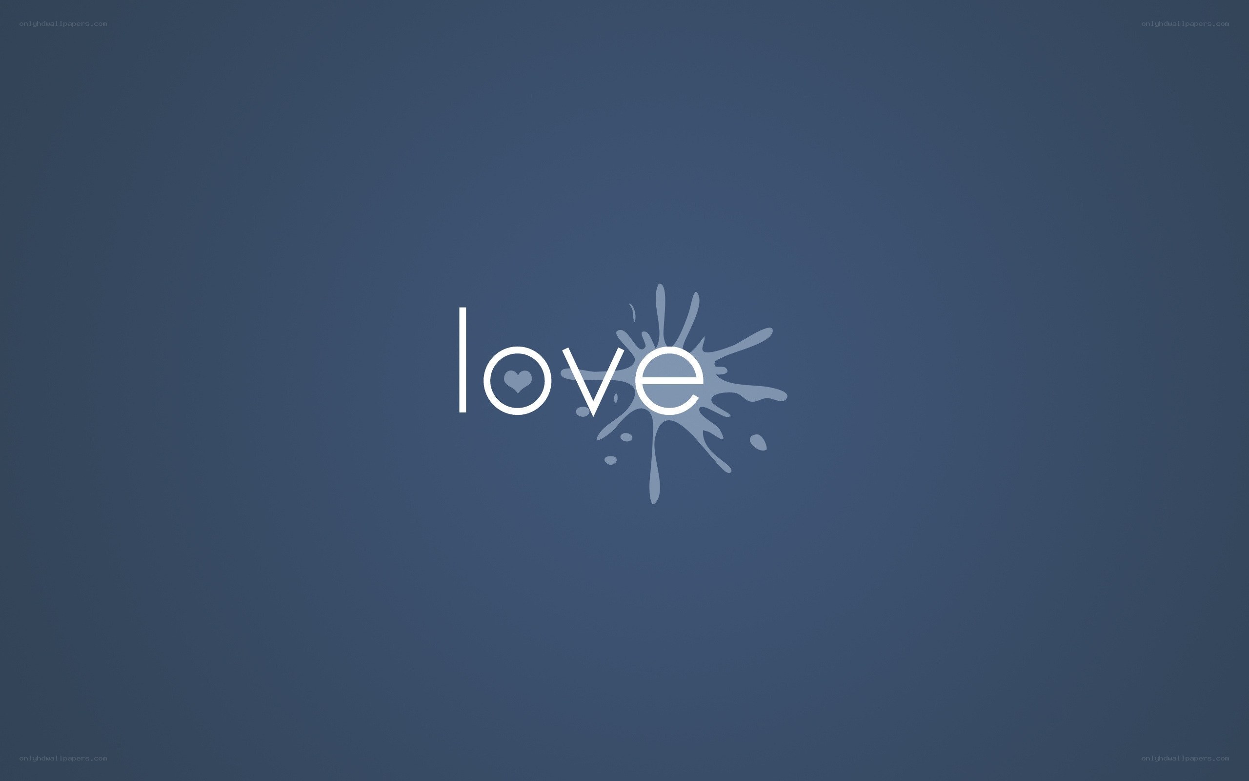 love word with heart design