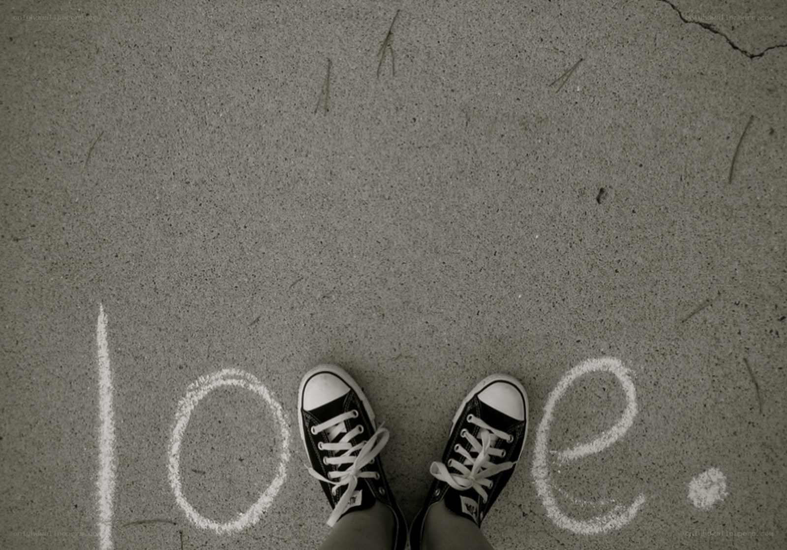love written in chalk