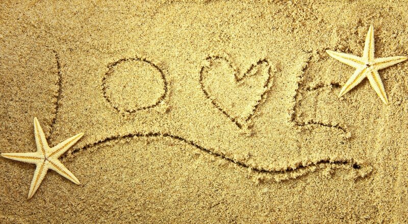 Love Written in Sand — Beige, Serene, Afternoon