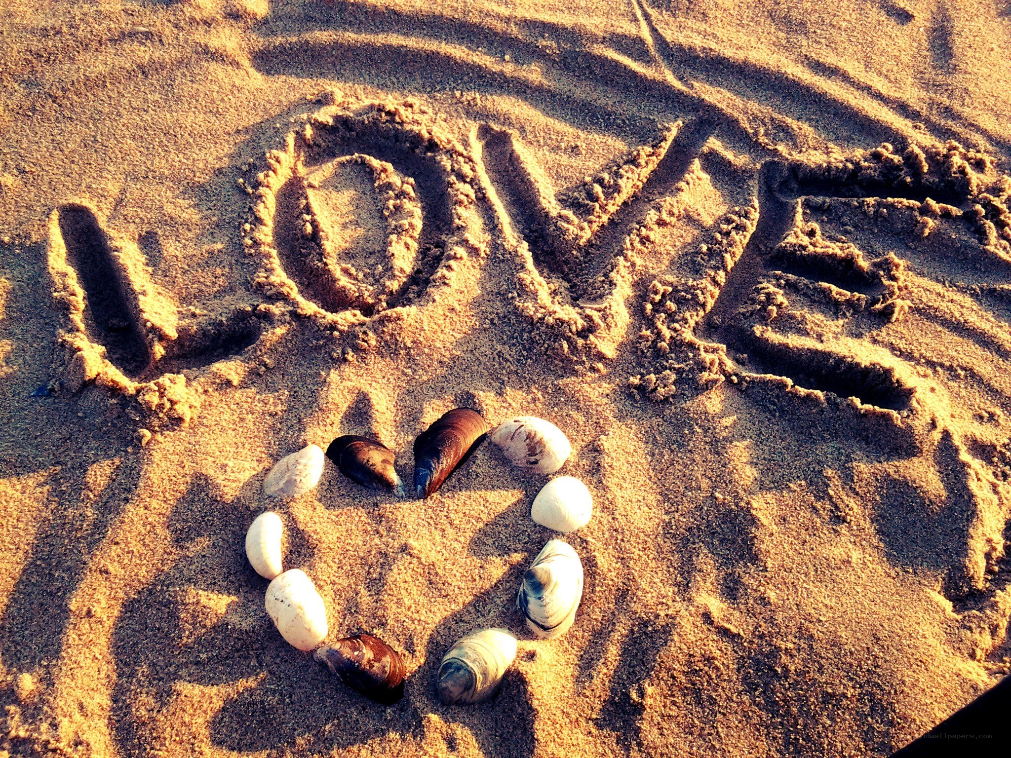 Love written in the sand