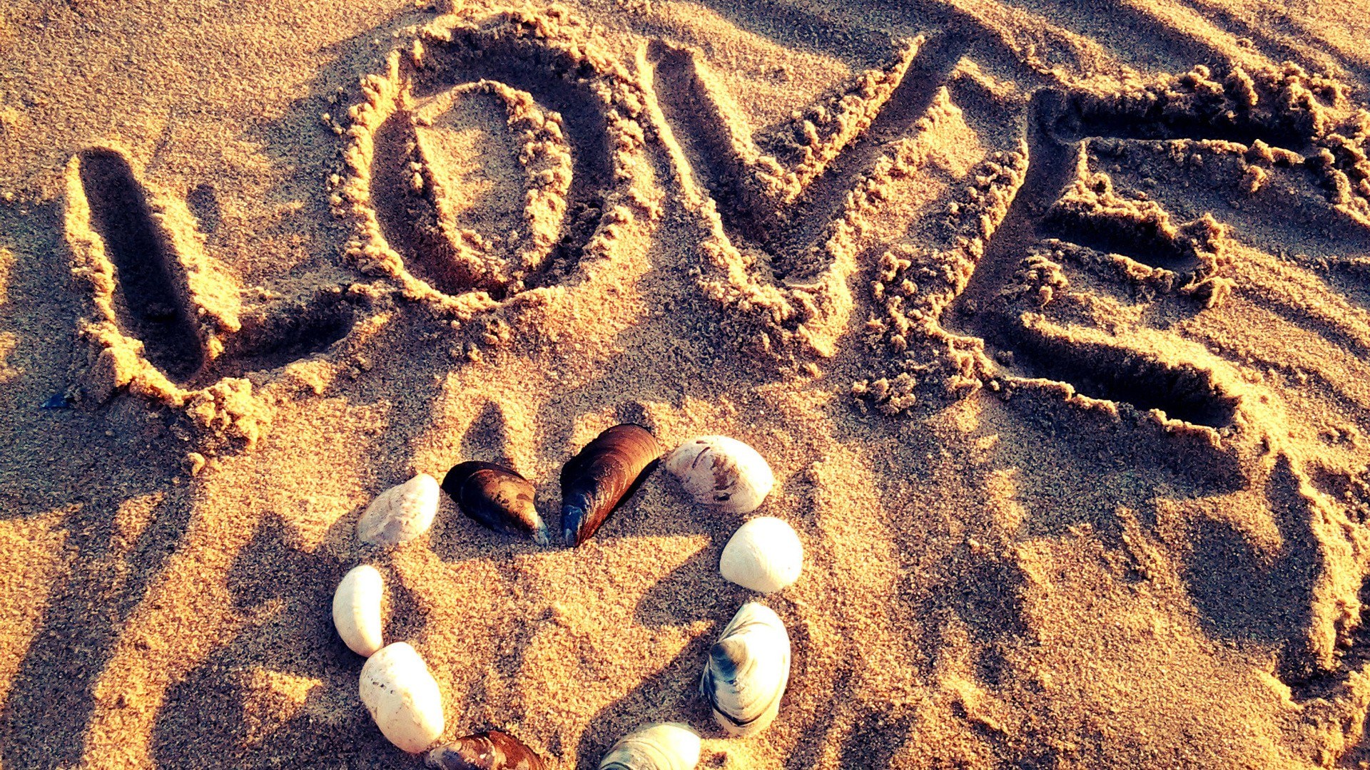 Love written in the sand