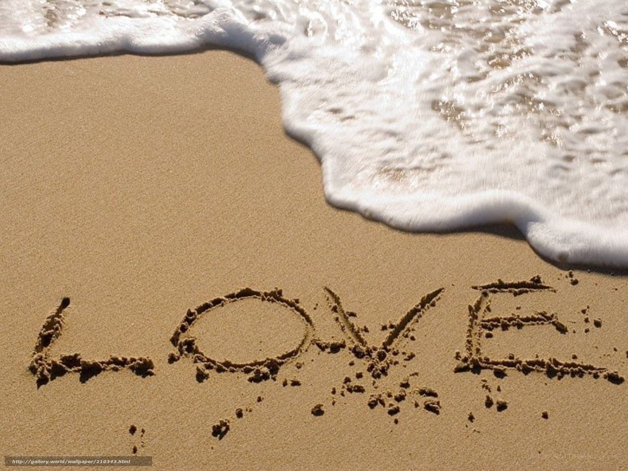 Love written in the sand