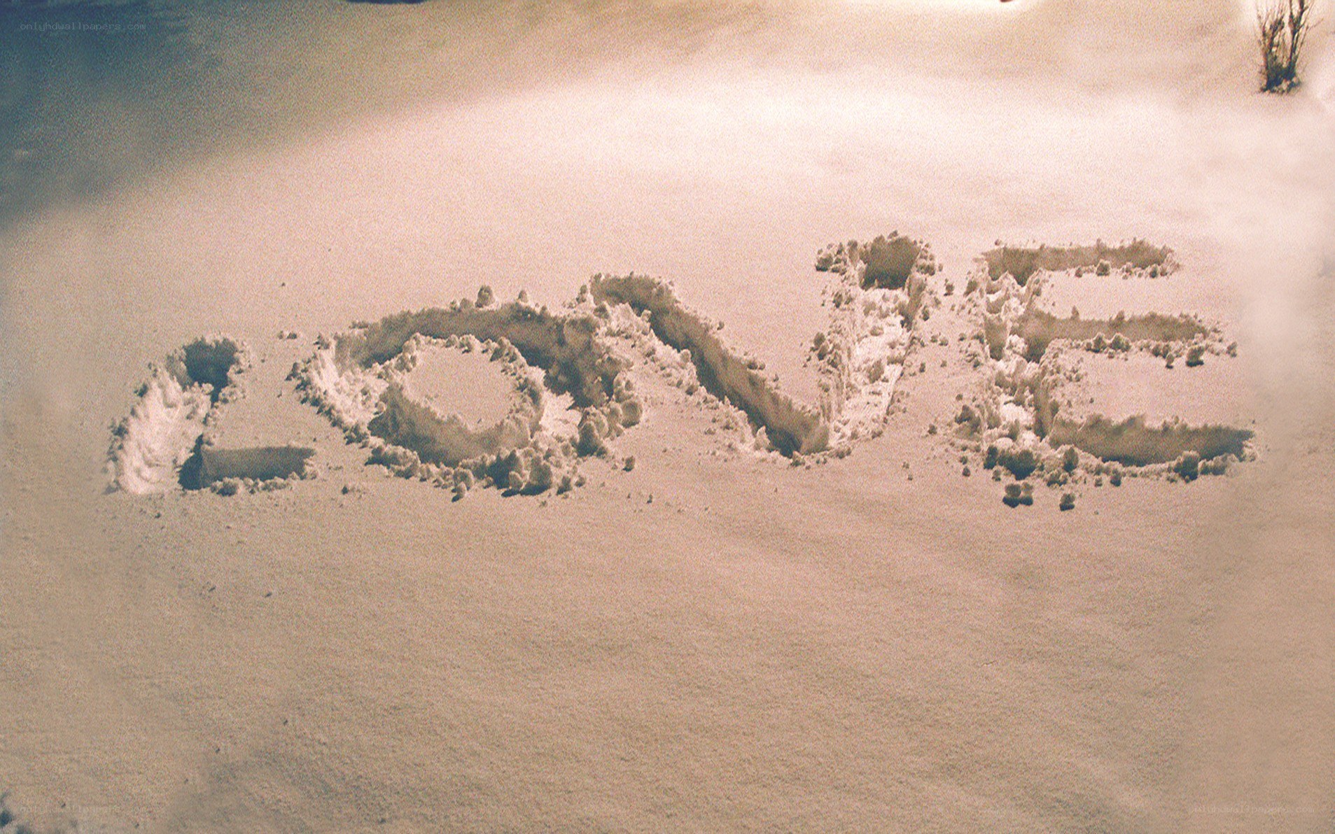 love written in the snow