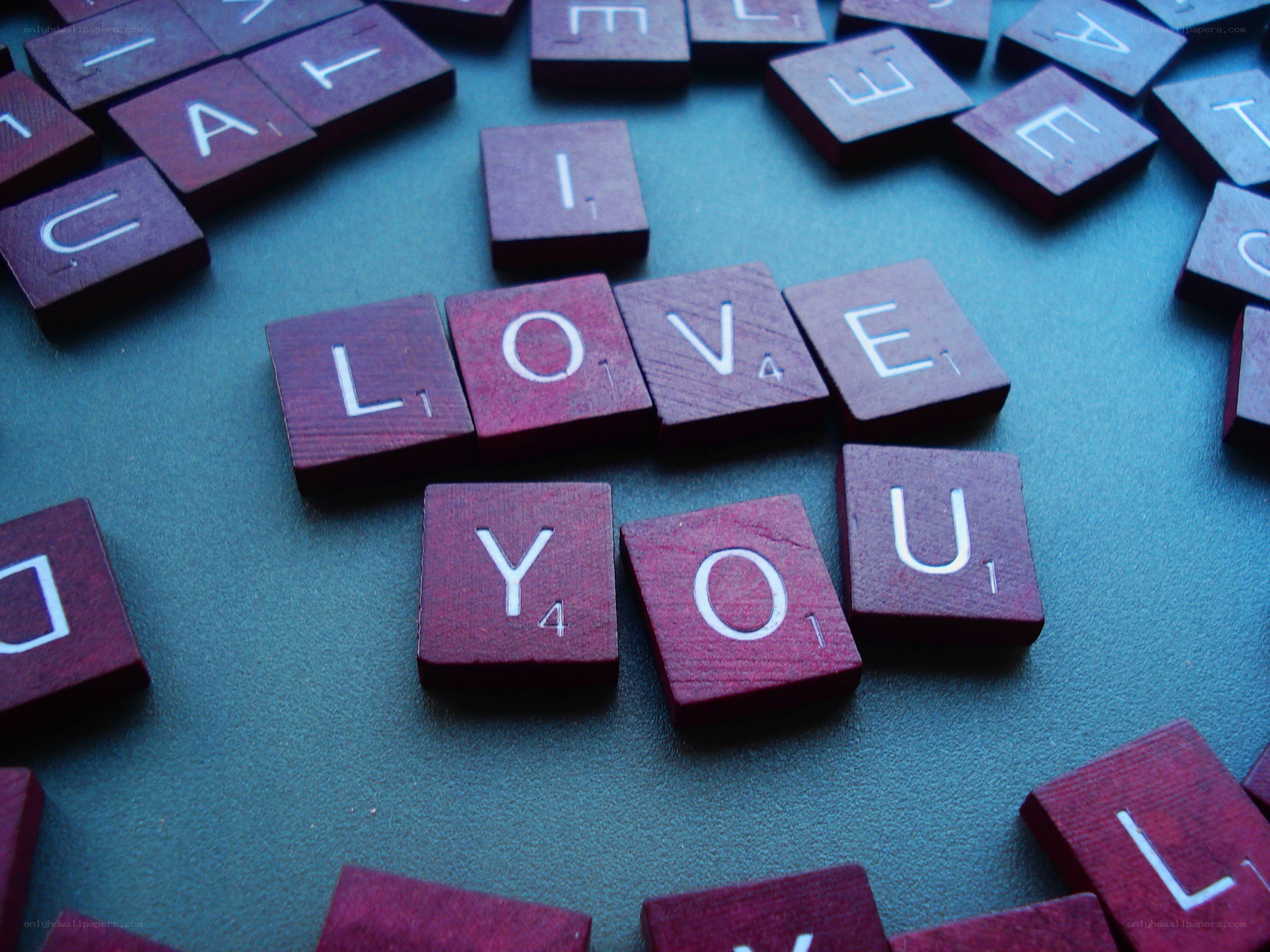 Love You Scrabble Tiles