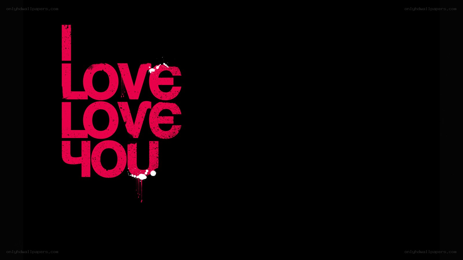 love you text art