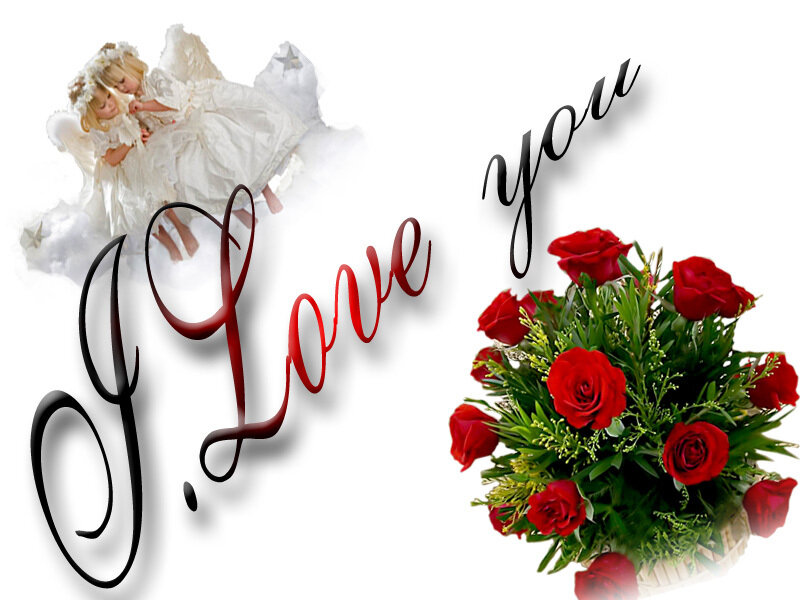 Love you with roses and angels