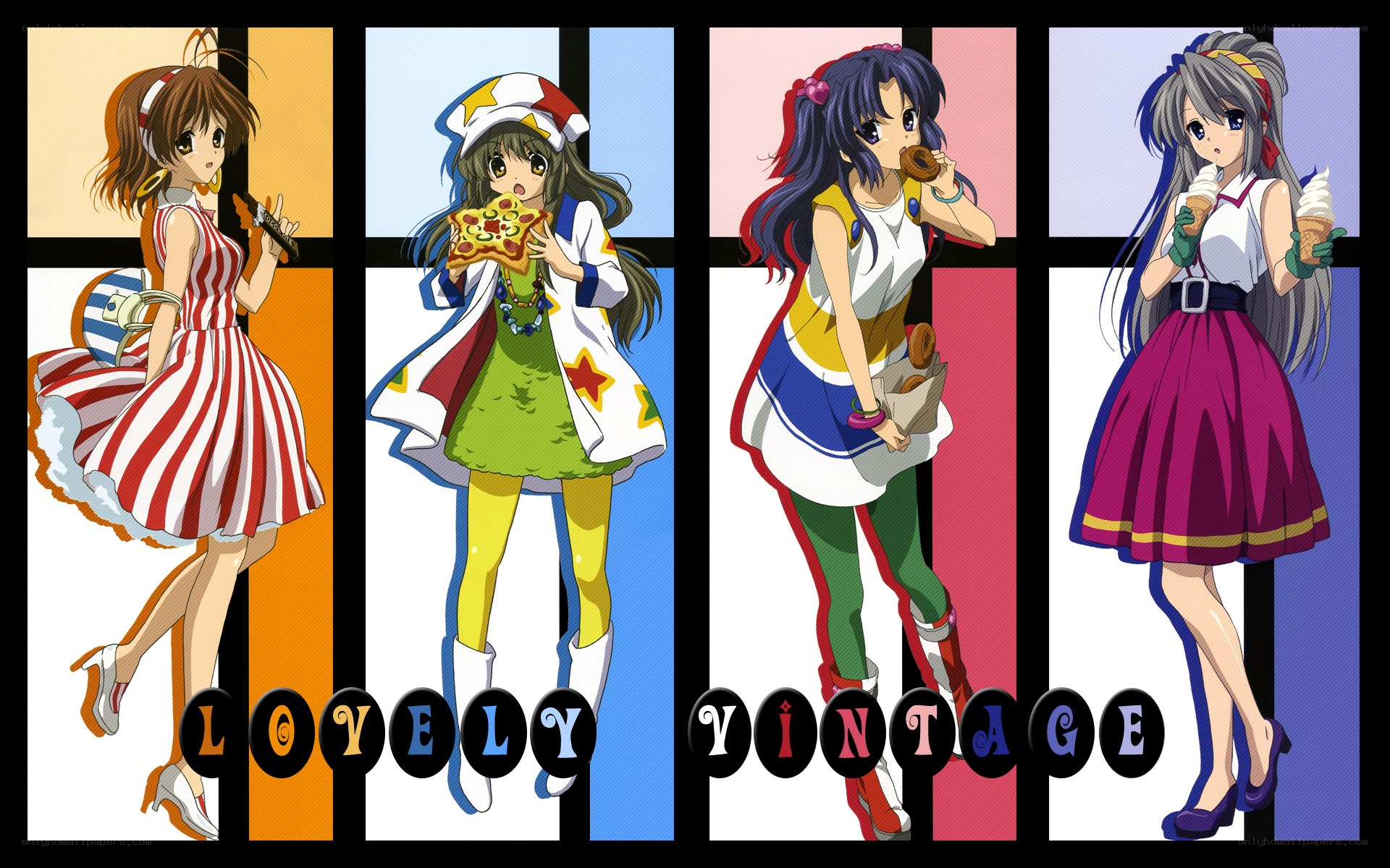Lovely Vintage anime characters