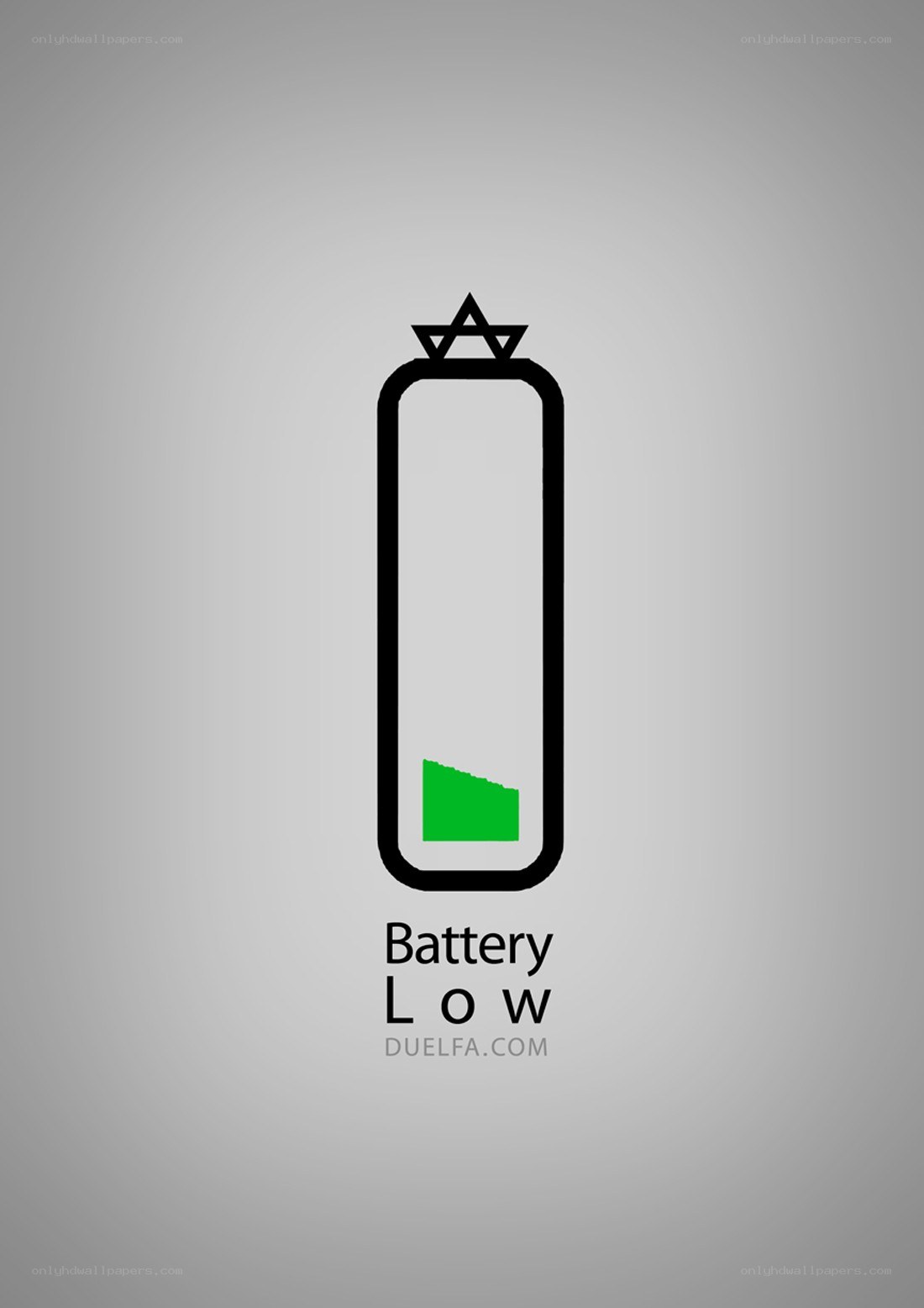 Low battery warning icon