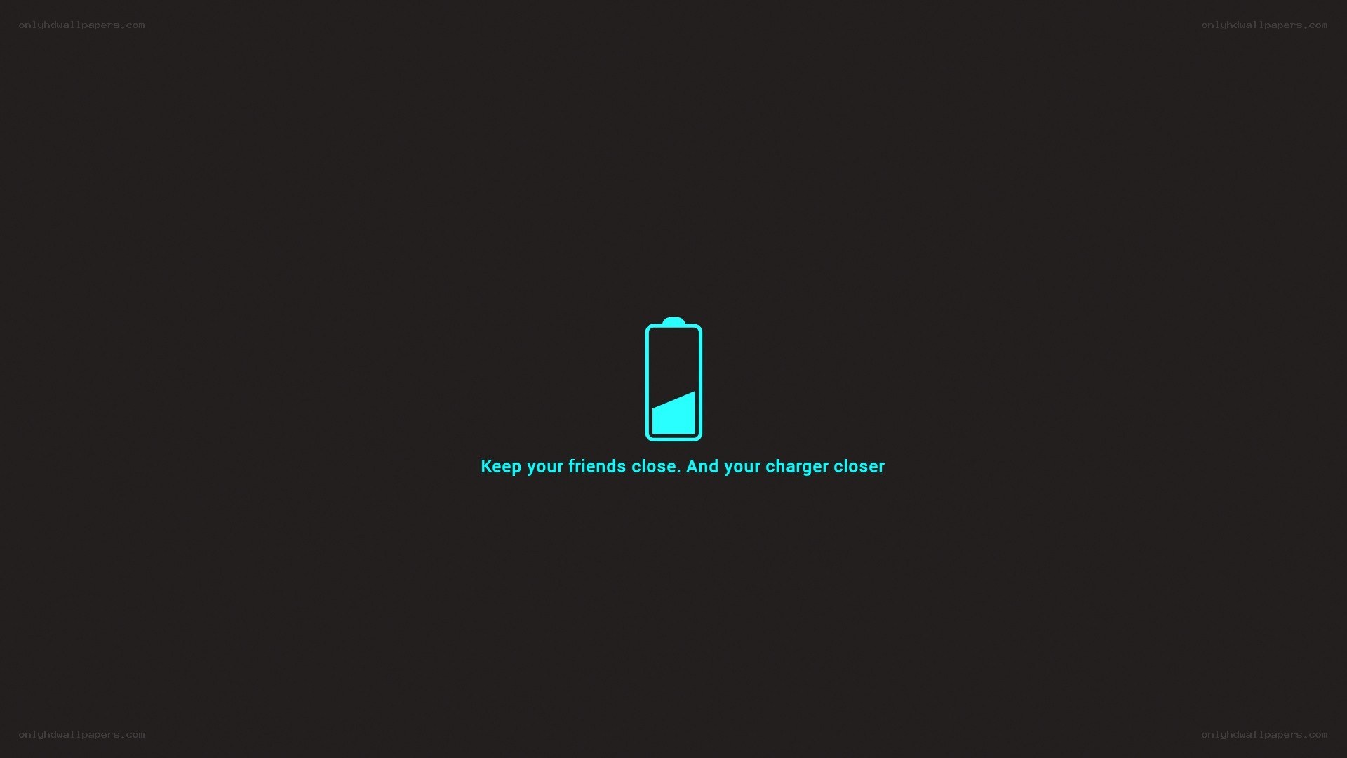 Low battery warning screen