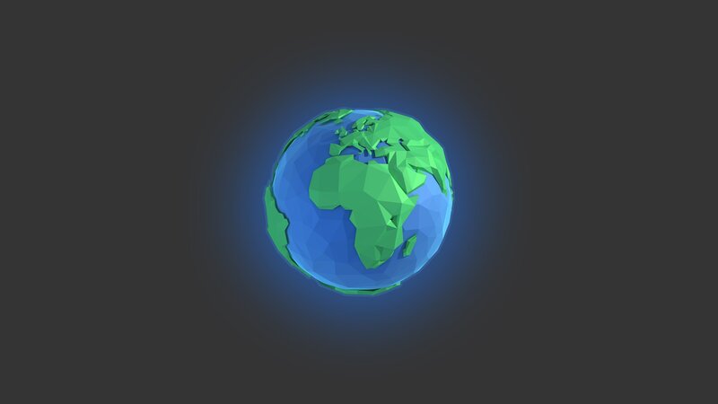 Low-poly Earth Model
