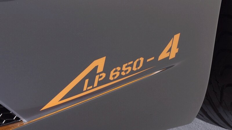 LP 650-4 badge on car