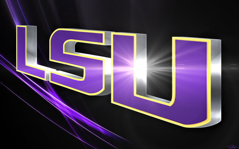 LSU Logo in 3D