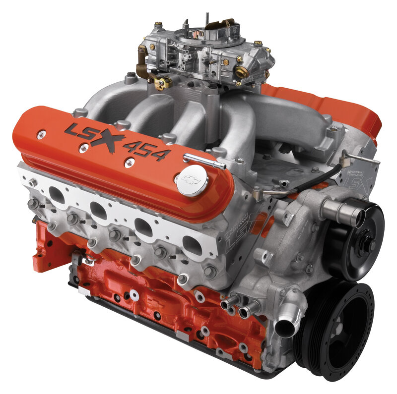 LSX 454 Engine — Orange