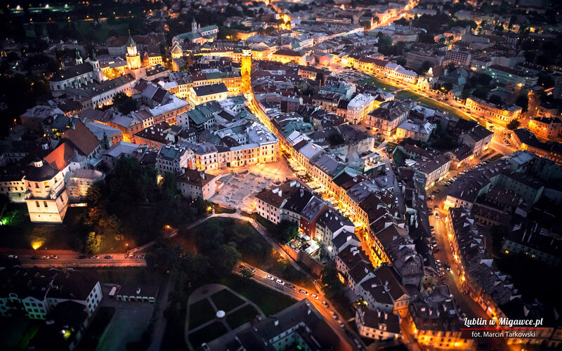Lublin City at Night