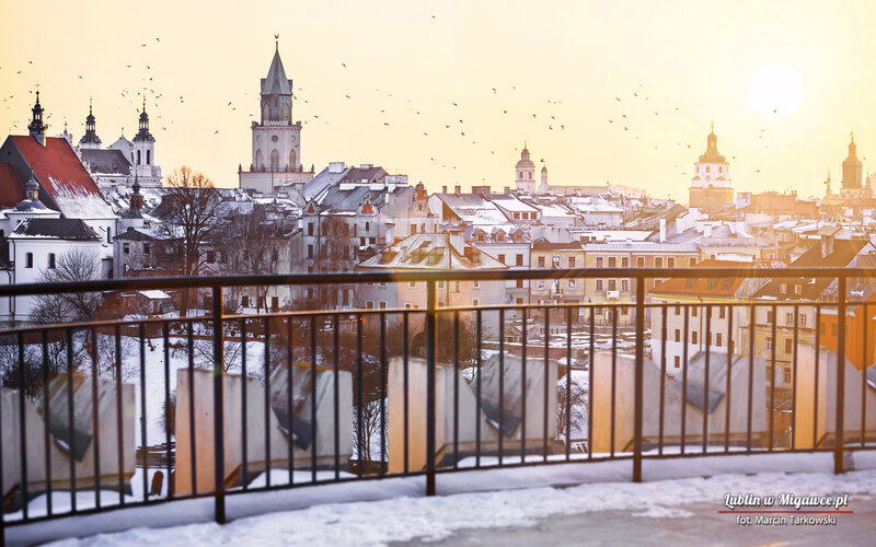 Lublin Cityscape in Winter