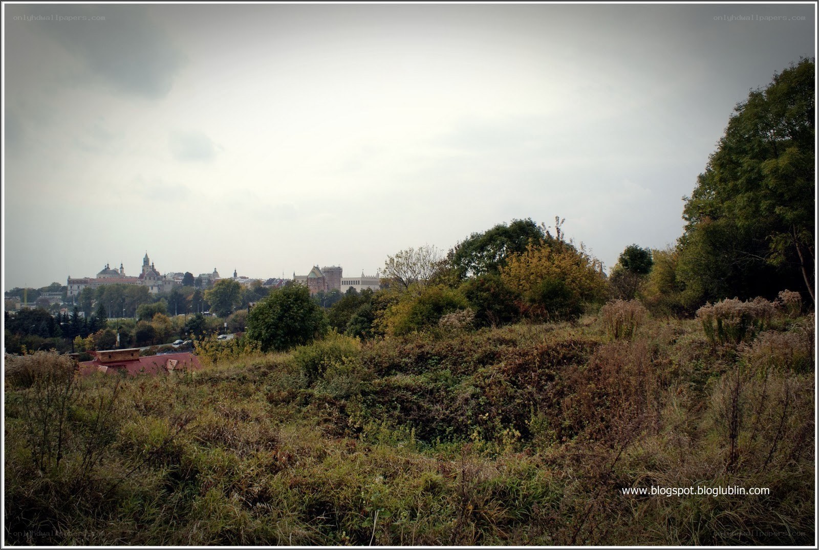 Lublin cityscape view