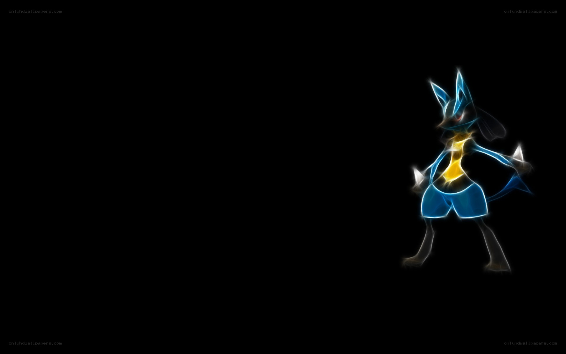 Lucario glowing effect