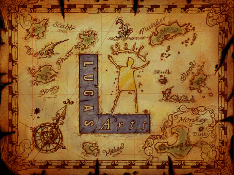 LucasArts Logo on Map