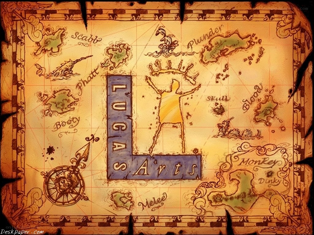 LucasArts treasure map