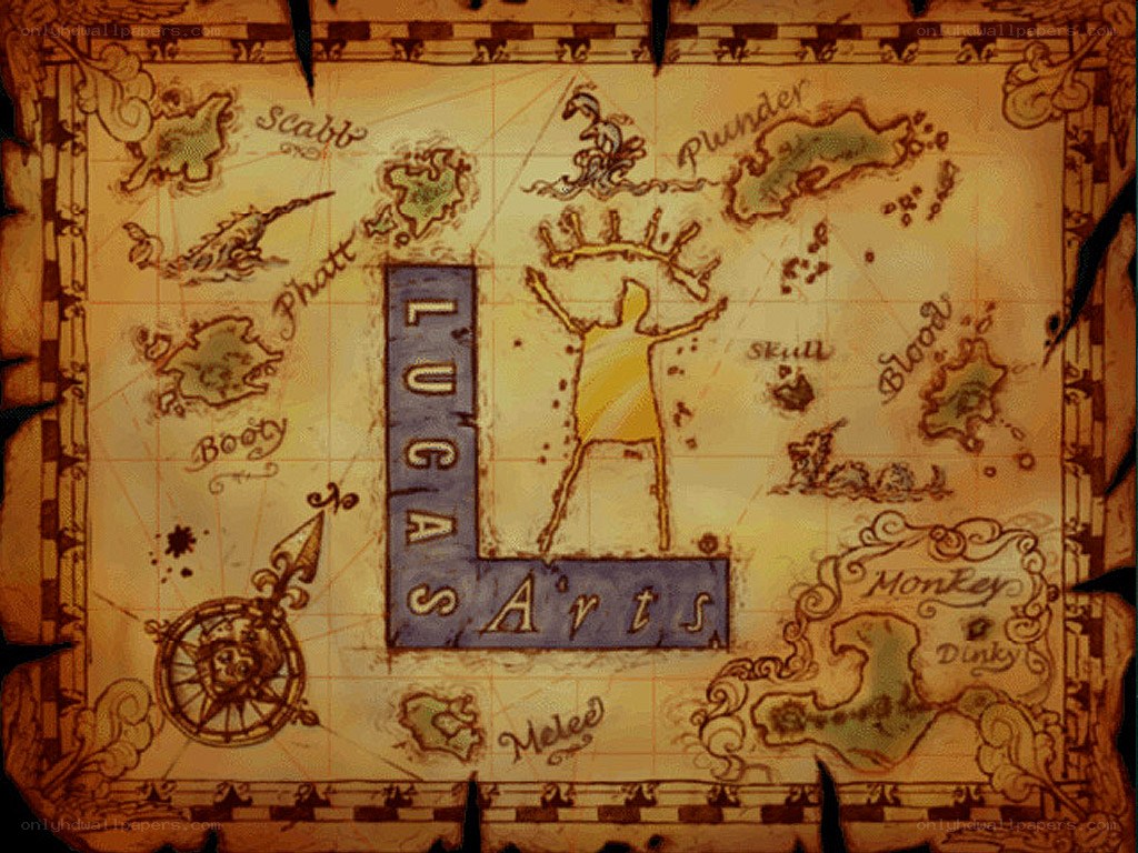 LucasArts treasure map