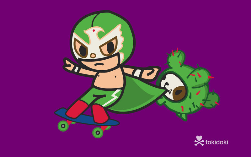 Luchador tokidoki character